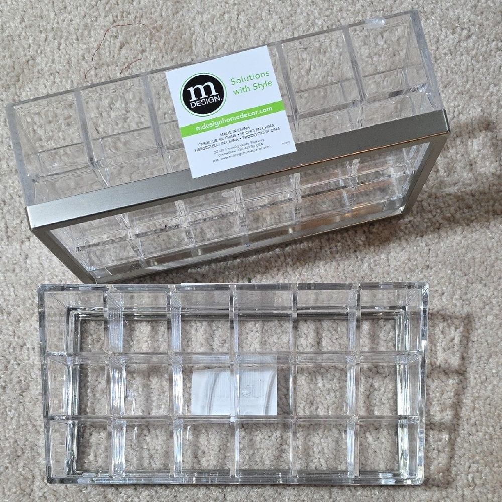 mDesign Clear Acrylic Organizer